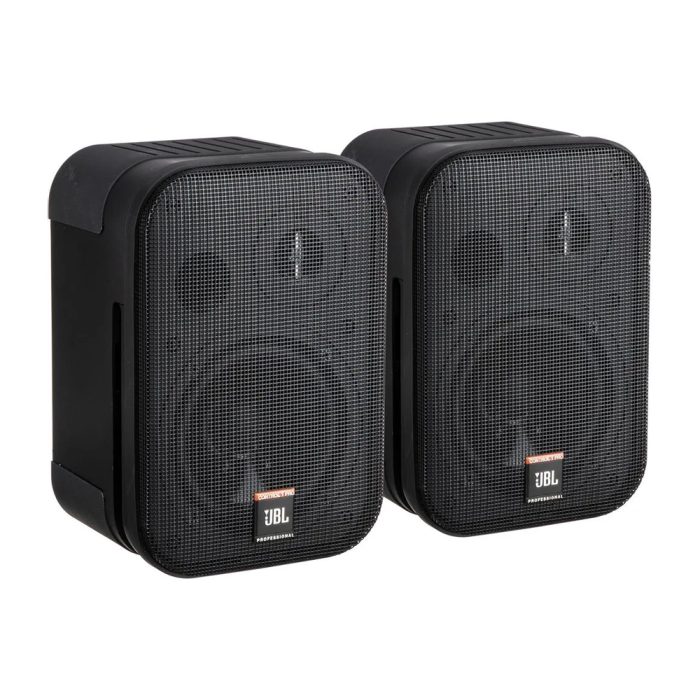 Altavoz JBL Pro 5.25" 2 vías compacto para superficie, sonido potente y diseño elegante en color negro