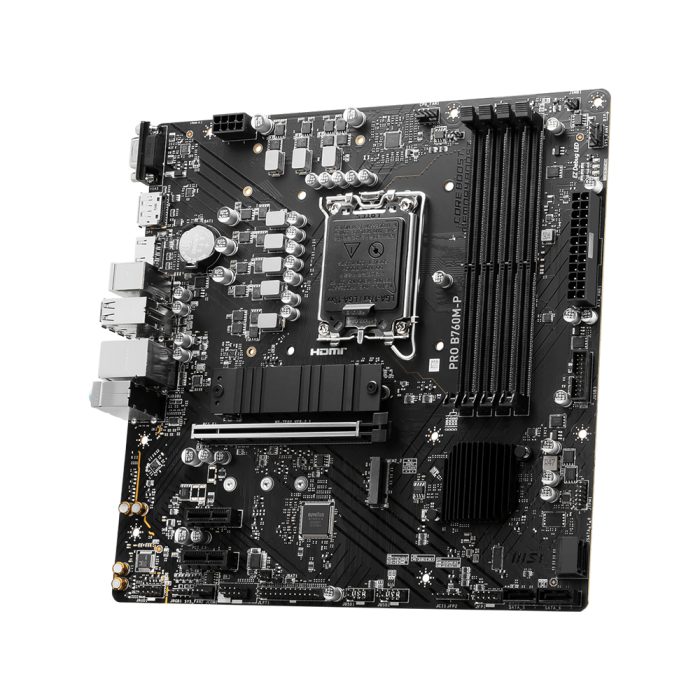 Motherboard MSI PRO B760M-P DDR5 Micro-ATX LGA1700 – Rendimiento Superior y Conectividad Avanzada