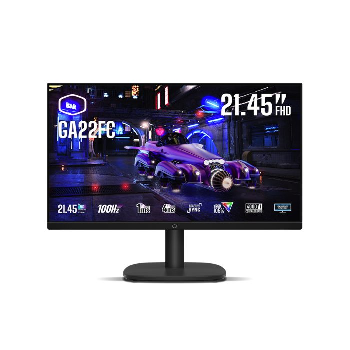 Monitor Cooler Master 21.45" FHD 100Hz VA, diseño elegante y alto rendimiento para gaming y entretenimiento
