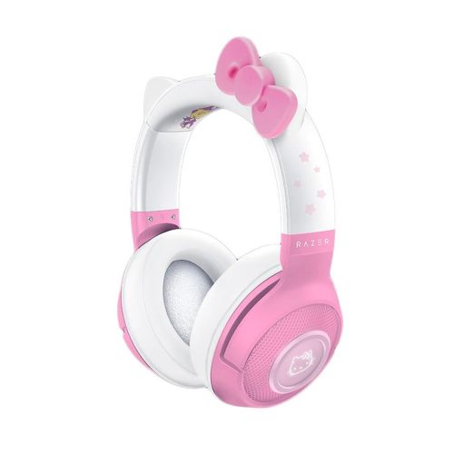 Audífonos Razer Kraken BT Hello Kitty con micrófono - Edición Chroma Quartz, Bluetooth, diseño divertido