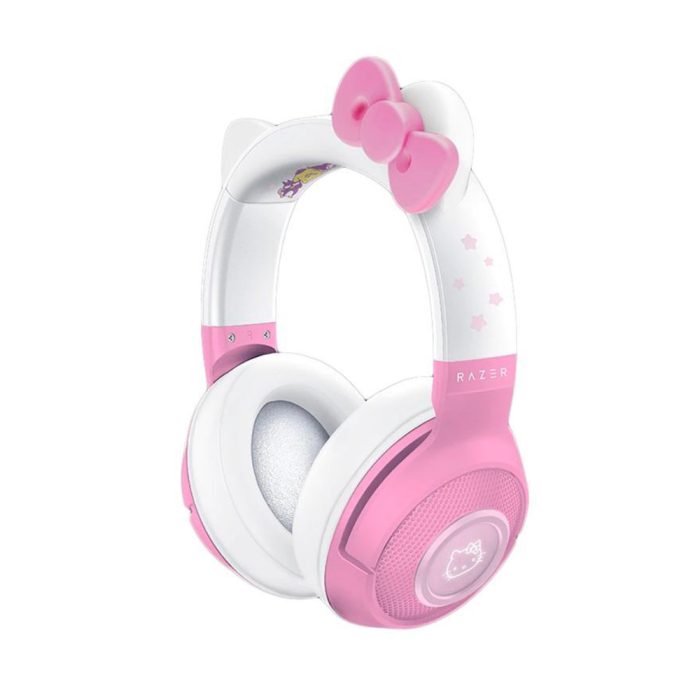 Audífonos Razer Kraken BT Hello Kitty con micrófono - Edición Chroma Quartz, Bluetooth, diseño divertido