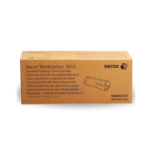 Tóner Xerox 106R02737 para WC 3655 - 6,100 Páginas de Alta Calidad y Rendimiento Superior