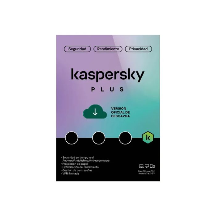 Antivirus Kaspersky Plus para 10 PC - Protección Avanzada y Seguridad Total en Línea