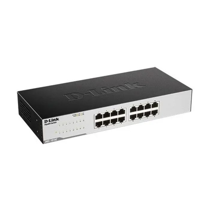 Switch D-Link DGS-1016C Rackeable 16 Puertos GbE - Conectividad Rápida y Eficiente para Redes
