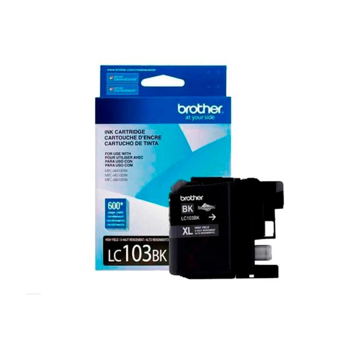 Tinta Brother LC103BK Negro para MFC-J4510DW - 600 Páginas, Alta Calidad para Impresiones Nitidas
