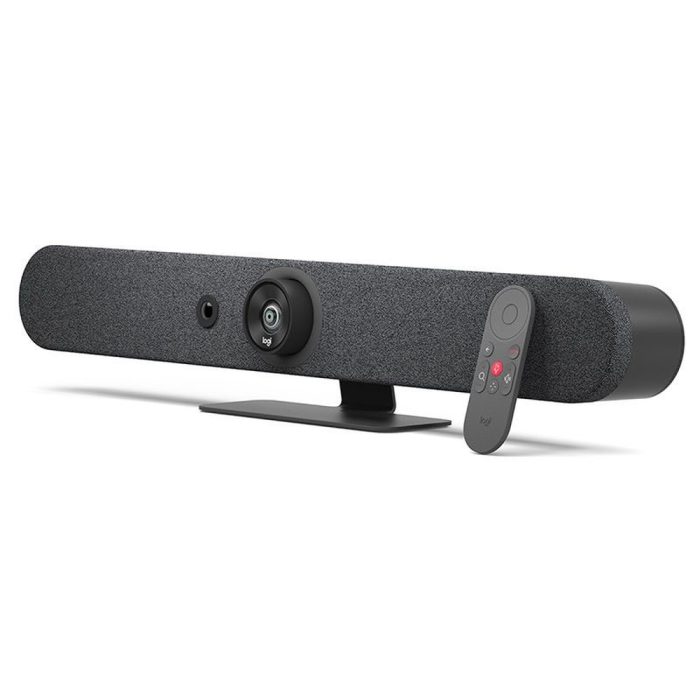 Logitech Rally Bar Mini 4K: Cámara USB para pequeñas salas, color grafito, calidad profesional