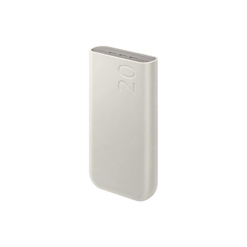 Batería Portátil Samsung de 20,000 mAh en Color Beige - Carga Rápida y Alta Capacidad para tus Dispositivos