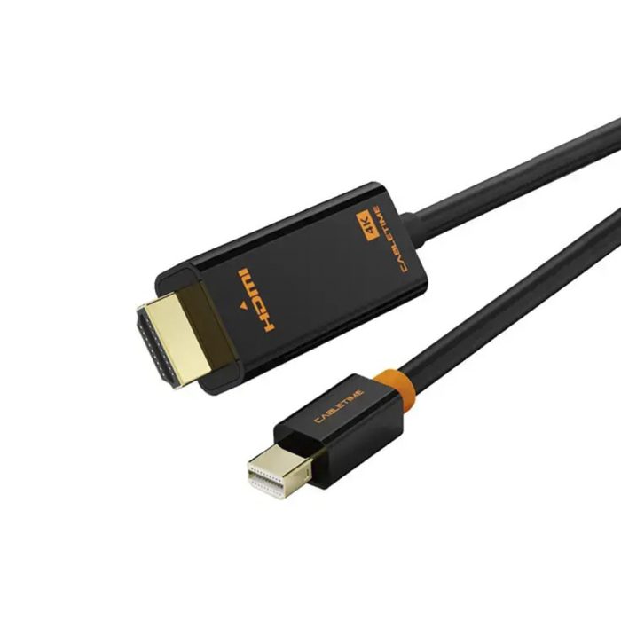 Cable Mini DP a HDMI 3m CABLETIME CD51N - Conexión Rápida y Alta Calidad para Pantallas