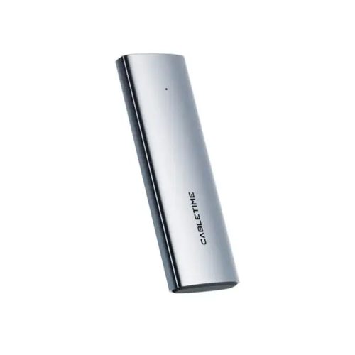 Case SSD M.2 CABLETIME CB32G 2 en 1 - Conexión USB-C y USB-A, Ideal para Almacenamiento Rápido