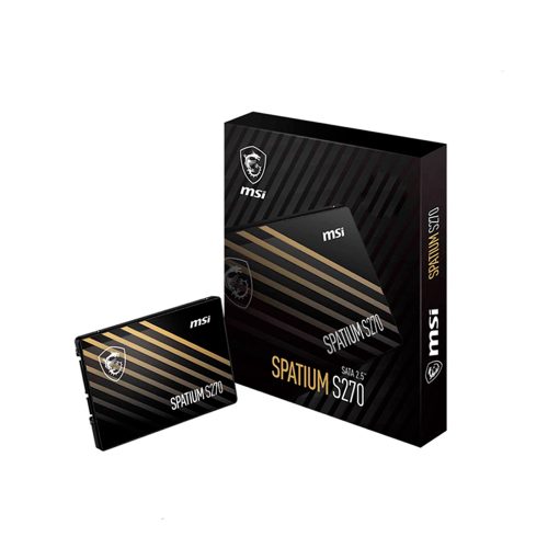 Disco Duro SSD MSI Spatium S270 de 480 GB, 2.5", SATA III 6Gbps - Rendimiento y Velocidad Óptimos