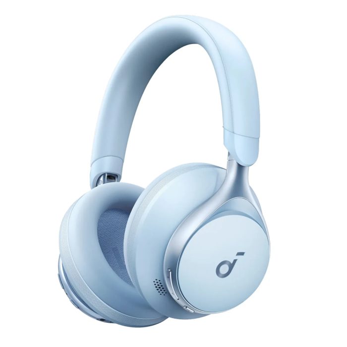 Auriculares Space One Bluetooth Azul | ANC Adaptativo, 55H Batería, Carga Rápida, Sonido Hi-Res