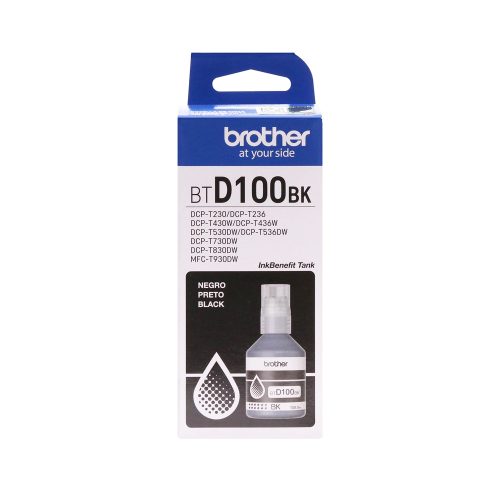 Tinta Brother BTD100BK Negra para DCP-T230, T430W, T436W - Alta calidad de impresión y gran rendimiento