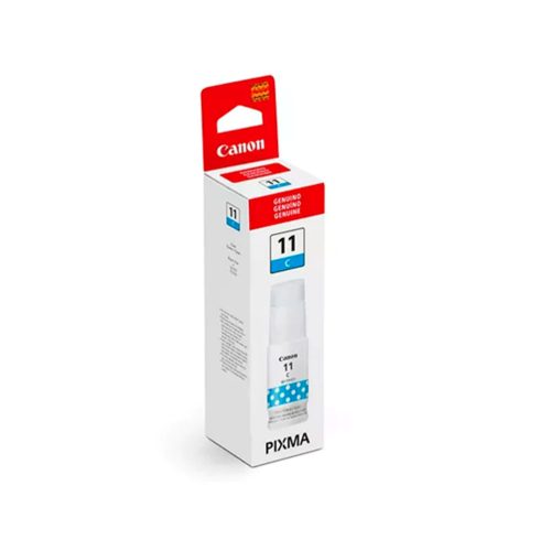 Tinta Canon GI-11C Cian para Impresoras, Alta Capacidad y Calidad de Impresión Profesional