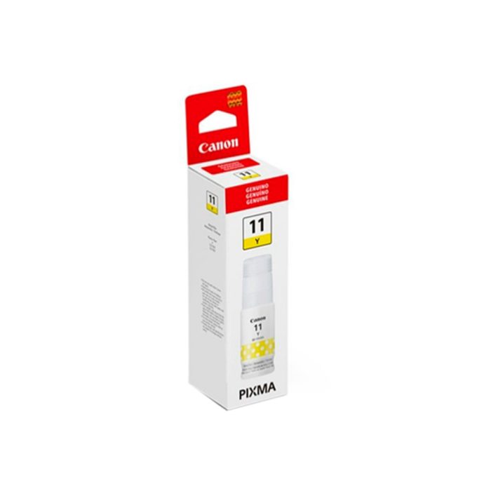 Tinta Canon GI-11Y Amarilla de Alta Capacidad para Impresoras de Inyección, Ideal para Hogar y Oficina