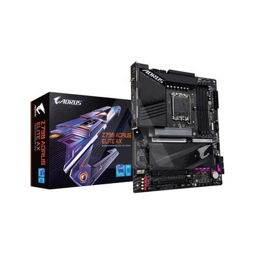 Gigabyte Z790 AORUS Elite AX - Placa Madre LGA 1700, DDR5, PCIe 5.0, WiFi 6E, Rendimiento Avanzado