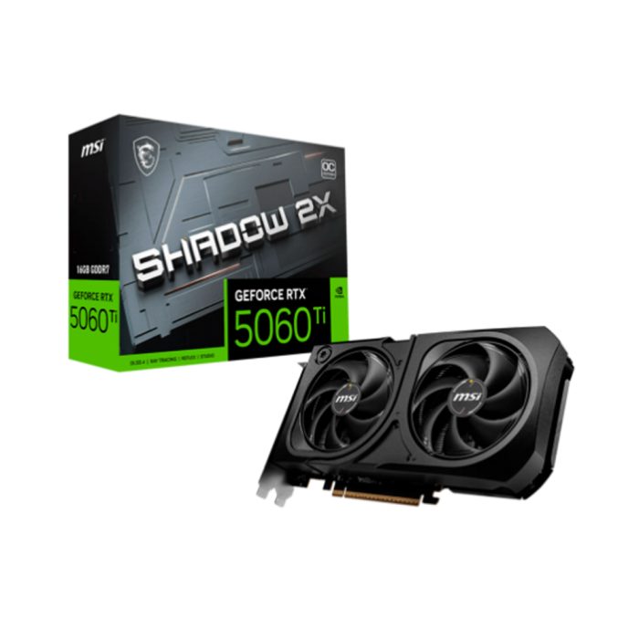 MSI GeForce RTX 5060 Ti 16GB Shadow - Tarjeta de Video PCIe con HDMI, Rendimiento Óptimo para Gaming
