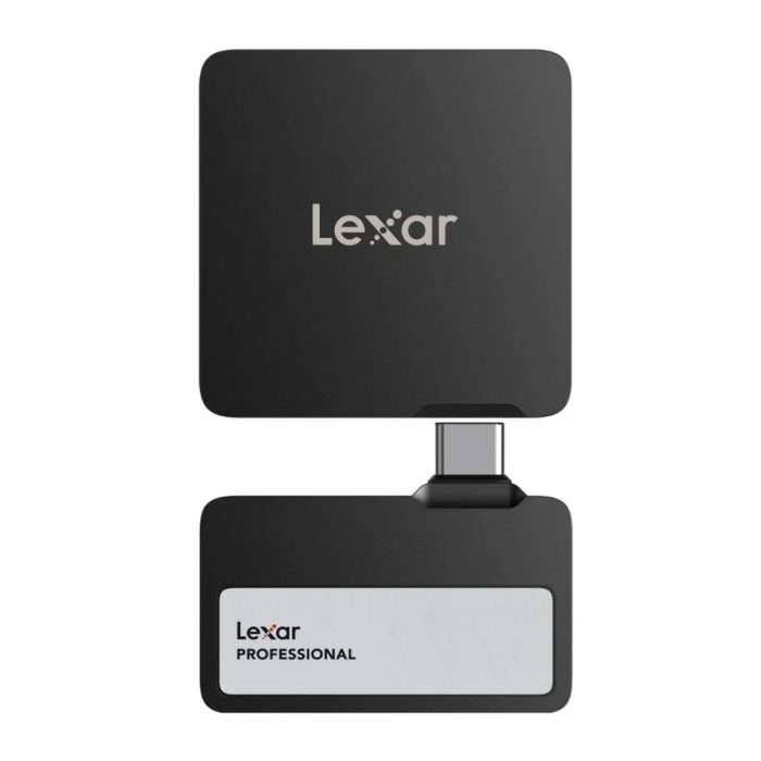 Disco sólido Lexar Professional Go 1TB SSD portátil con hub, negro, alta velocidad y gran capacidad