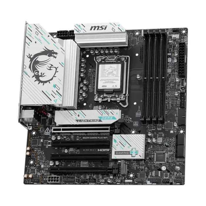 Placa base MSI B860M Gaming Plus WiFi - DDR5, M.2, HDMI y DP, ideal para gamers