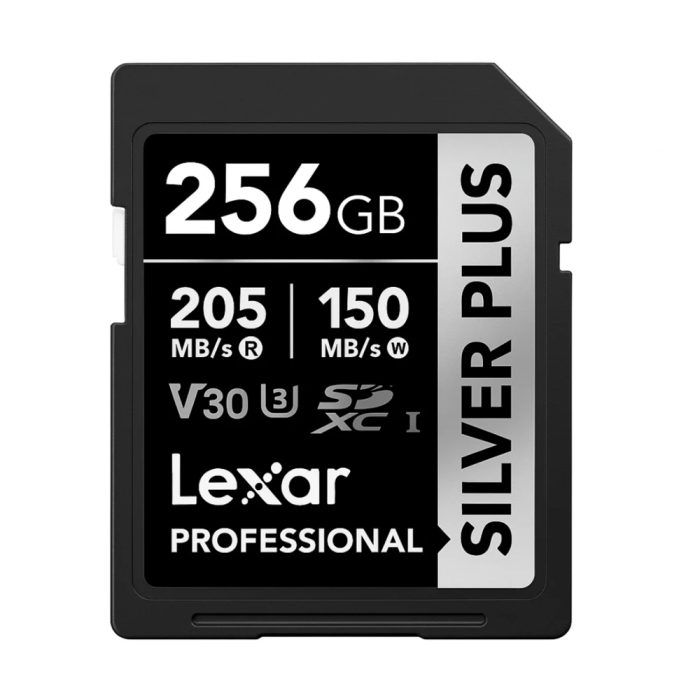 Tarjeta de memoria microSD Lexar Silver Plus 256GB UHS-I, alta velocidad y gran capacidad