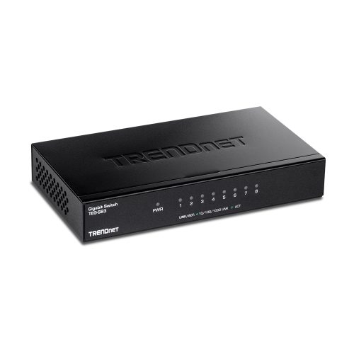 Switch GbE 8 Puertos Trendnet TEG-S83 de Metal - Red Rápida y Confiable para tu Oficina