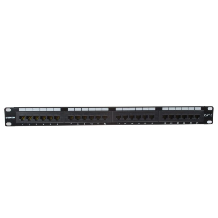 Patch Panel Cat-6 Dixon 24 Puertos Tipo 110 - Conexión Eficiente para Redes de Alta Velocidad