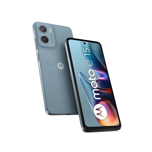 Celular Motorola E15 XT2523-8 Azul Cantera, 2GB RAM, 64GB Almacenamiento, Conectividad 4G LTE
