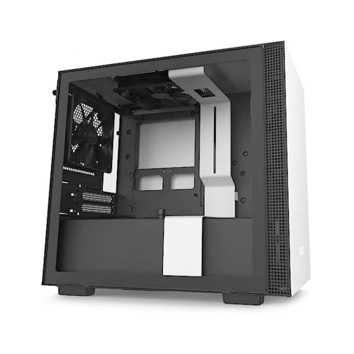 Caja Mini-ITX NZXT H210 en Blanco y Negro - Diseño Compacto y Elegante para PC Gamer