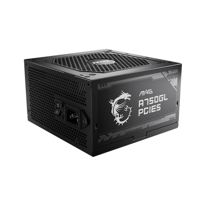 Fuente de Alimentación MSI MAG A750GL ATX12V 3.0, 750W, 80 PLUS Gold, Eficiente y Potente, 100-240 V