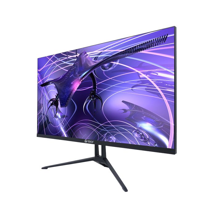 Monitor plano TEROS TE-2417S 23.8" FHD IPS 144Hz 1ms - Ideal para Gaming, HDMI y DP, color negro