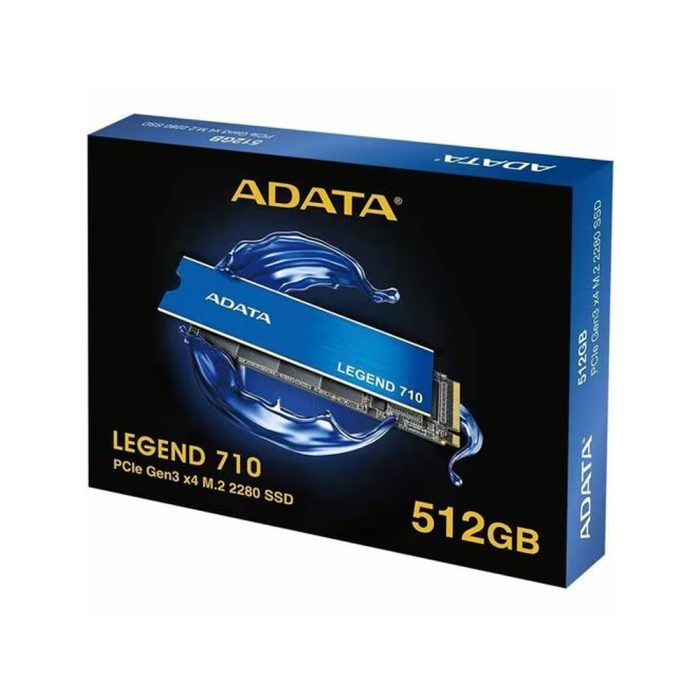SSD Adata LEGEND 710 512GB M.2 2280 NVMe - 2400MB/s, Alta velocidad y seguridad AES para PC y laptop