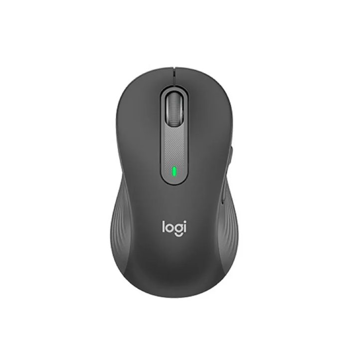 Mouse Logitech Signature M650 Silent Grande Inalámbrico/Bluetooth Negro - Comodidad sin ruido