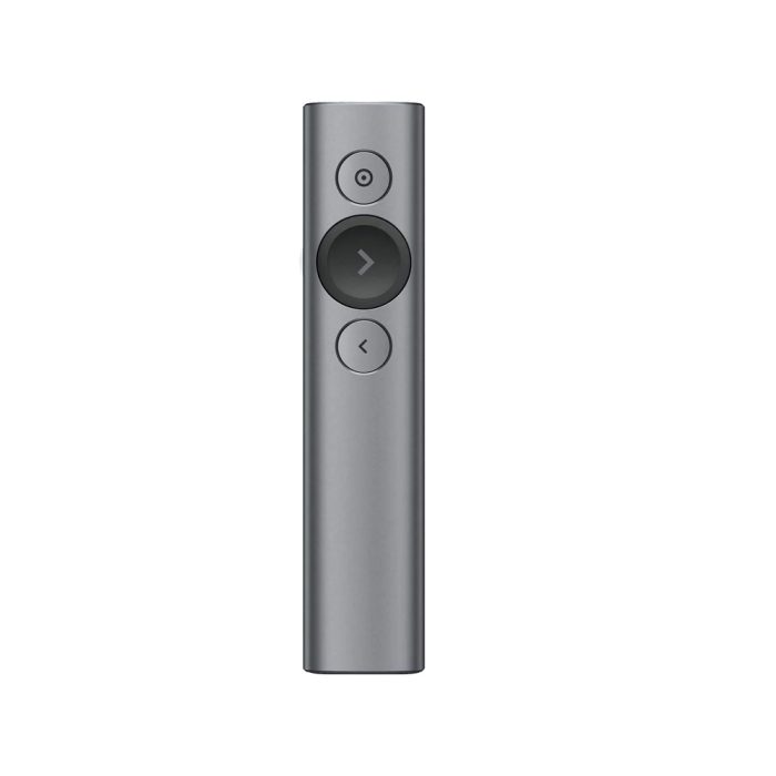 Puntero Inalámbrico Logitech Spotlight Bluetooth - 30m, 90 Días de Batería, Color Gris
