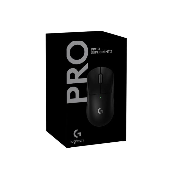 Mouse Inalámbrico Logitech G Pro X Superlight 2 - Conectividad LIGHTSPEED, Color Negro, Ultra Ligero