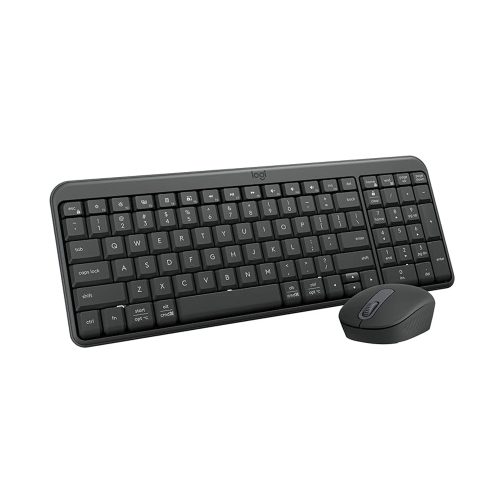 Teclado y Mouse Logitech MK250 Bluetooth, Compacto, Inalámbrico, Color Negro - Perfecto para Oficina y Estudio