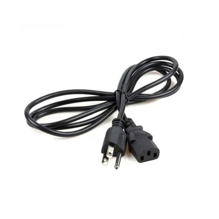 Cable de Poder Xtech XTC-210 de 0.9m para PC – Conexión 110V, Color Negro, Ideal para tu hogar