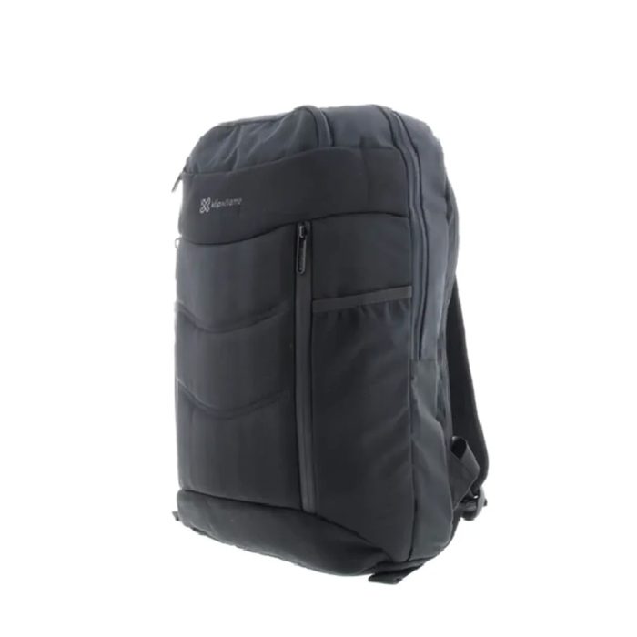 Mochila para portátil Klip Xtreme 16" en poliéster negro, soporta hasta 18Kg, ideal para viajar y trabajar