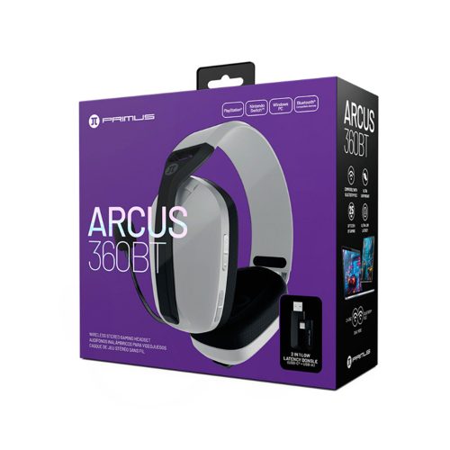 Auriculares Gaming Primus PBH-360W Inalámbricos con Sonido Surround y Micrófono Ajustable
