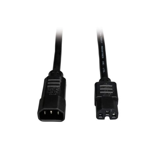 Cable de Poder Tripp-Lite P018-006 C14 a C15 15A 1.83m Negro para Conexiones Seguras y Duraderas