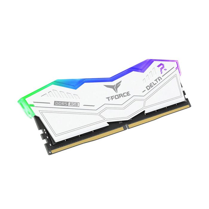 Memoria RAM TeamGroup T-Force Delta 32GB DDR5 6000MHz CL38 RGB Blanca para Gaming y Rendimiento
