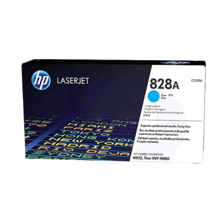 Tóner Cyan HP CF359A (828A) de Alta Capacidad para Impresoras Laser, Calidad Profesional