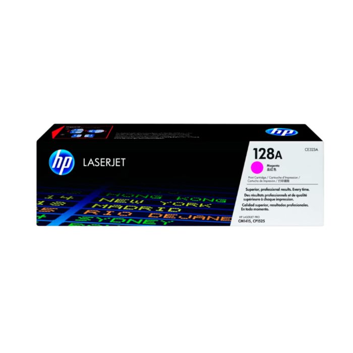 Tóner HP CE323A (128A) Magenta para Impresoras LaserJet CM1415 - 1300 Páginas de Alta Calidad