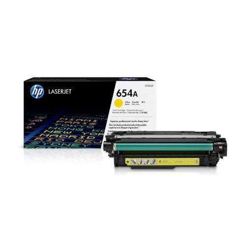 Tóner HP CF332A (654A) Amarillo para M651 - Alta Capacidad de 15,000 Páginas, Calidad Superior
