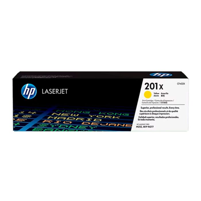 Tóner HP CF402X (201Y) Amarillo Compatible para Impresora LJ Pro M252 - Alta calidad de impresión