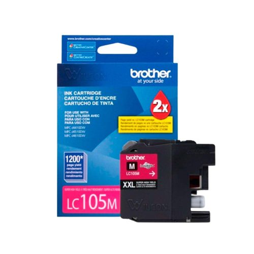 Tinta Brother LC105M Magenta para MFC-J4510DW - 1,200 Páginas de Alta Calidad y Rendimiento
