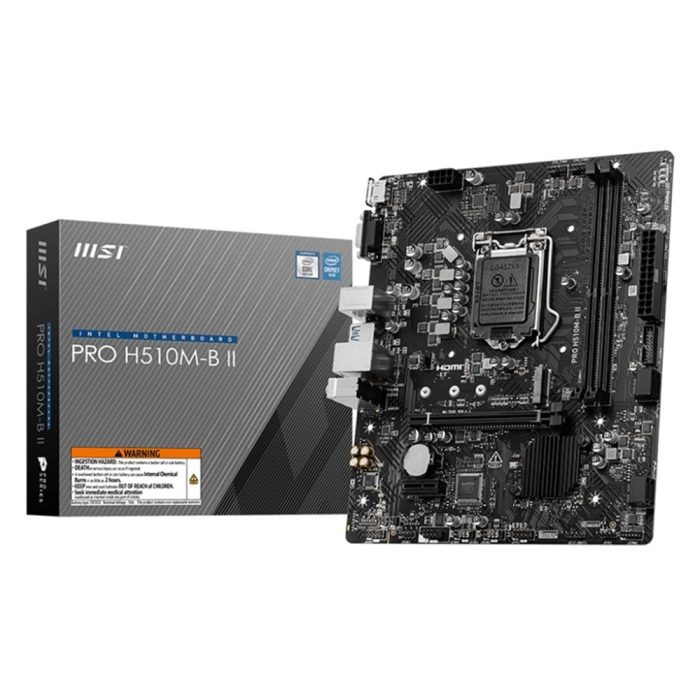 MSI PRO H510 M-B II: Placa Base DDR4 con 2 DIMM, Ideal para Potenciar Tu PC Gaming