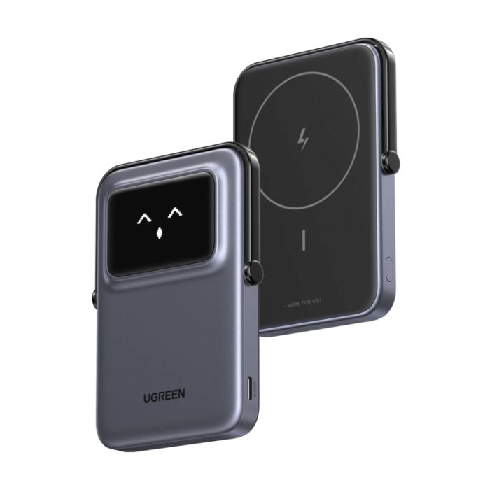 UGREEN Power Bank 5000mAh Magnético 20W - Cargador Inalámbrico Robot Verde