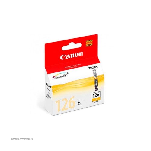 Tinta Canon CLI-126 Amarilla, Rendimiento Superior para Impresoras Canon, Alta Calidad de Impresión