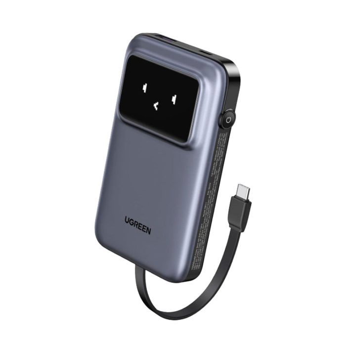 Cargador Portátil UGREEN 10000mAh con Carga Rápida 30W y Cable USB-C - Potencia Compacta y Eficiente