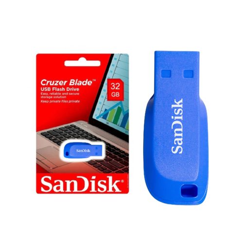 Memoria Flash USB SanDisk Ultra Shift 32GB Azul - Rápida Conexión USB 2.0 Gen 1 para Almacenamiento Eficiente