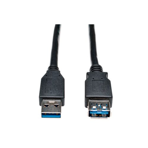 Cable de Extensión Tripp Lite USB 3.0 Macho a Hembra 1.83m, Conexión Rápida y Eficiente, Negro